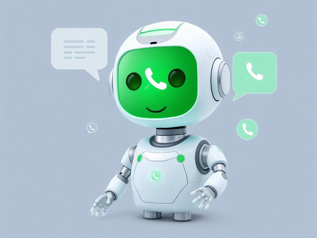 Robô de inteligência artificial do Chat Green